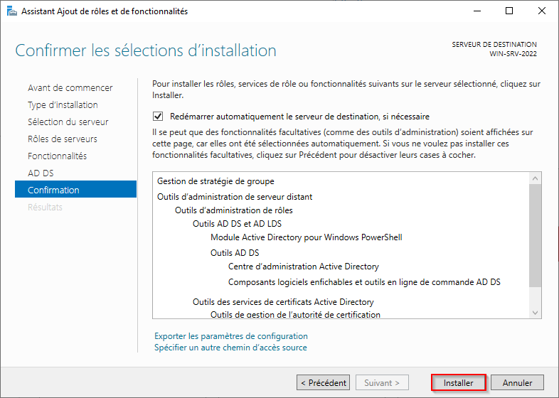 Active Directory - Windows Server 2022